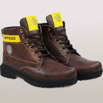 DARTKICK High Tops For Men(Brown , 8)