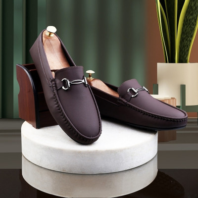 PROVOGUE Stylish & Partywear Casual Loafers For Men(Brown , 8)