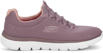 Skechers SUMMITS Slip On Sneakers For Women(Purple , 4)