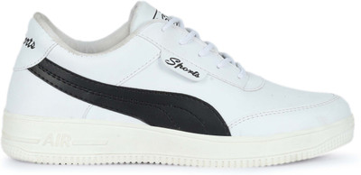 Xylus Casual Sneakers white Shoes For Boys And Men Sneakers For Men(White, Black , 9)