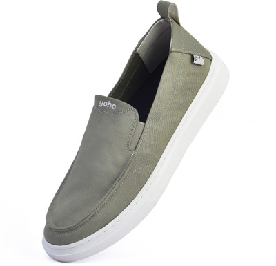 yoho Kite Men’s Stylish Versatile Breathable Slip-On Sneakers For Men(Green , 7)