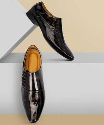 SIGN APP Derby For Men(Brown , 8)
