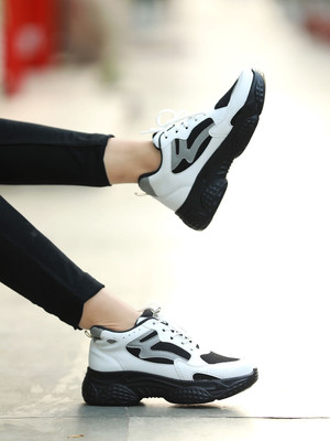 SHOETOPIA Smart Casual Sneakers For Women & Girls Sneakers For Women(White , 4)