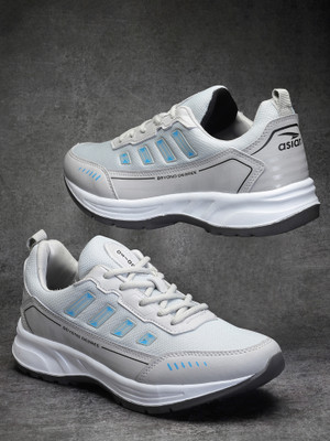 asian Casual Sneaker Shoes for Men | Soft Cushioned Insole || Platinum-04 Running Shoes For Men(Grey , 7)