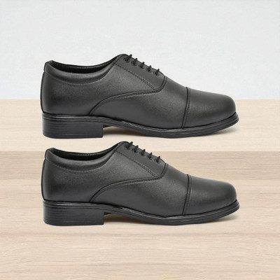 BTOM Lightweight Faux Leather Shoes for Men Boots For Men For Men(Black , 7)