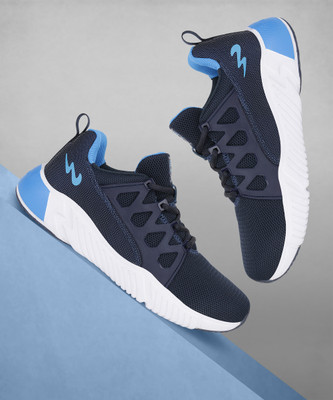 CAMPUS BARLEY Men's Sports Shoes | Memory Foam Comfort & Anti-Slip Sole Design |Lace-Up Training & Gym Shoes For Men(Blue , 8)