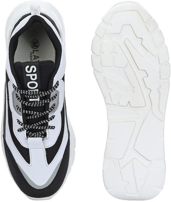 SRLNT Sneakers For Women(Grey, Black , 7)