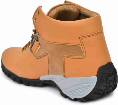 Nisho shoes Boots For Men(Tan , 7)