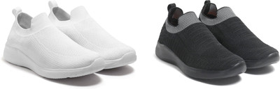 Face Stylish Sports Shoes for Men – Ideal for Running, Gym & Training Sneakers For Men(White, Black , 10)