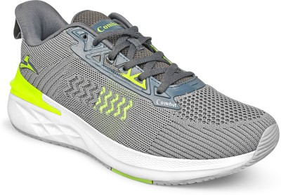 Combit TWITTER-01_DARK GRY/F GRN Breathable/Lightweight/Comfortable/Walking/Gym/Trendy Running Shoes For Men(Grey , 7)