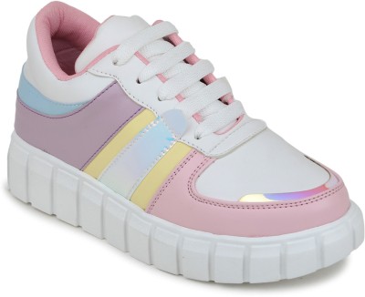 Shezone Sneakers For Women(Pink , 6)