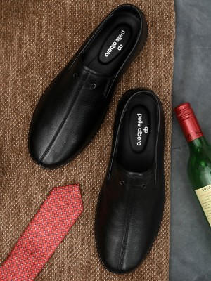pelle albero Shoes Corporate Casuals For Men(Black)