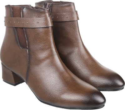 METRO Boots For Women(Brown , 8)