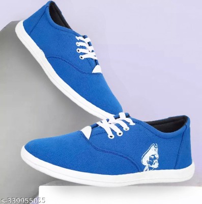 KANEGGYE Canvas Shoes For Men(Blue)
