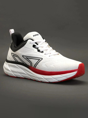 AVANT Vector Outdoor Sports with Enhanced Grip TPR Outsole & Laces Running Shoes For Men(White, Black , 10)
