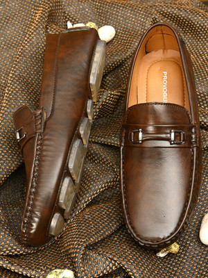 PROVOGUE Loafers For Men(Brown , 8)