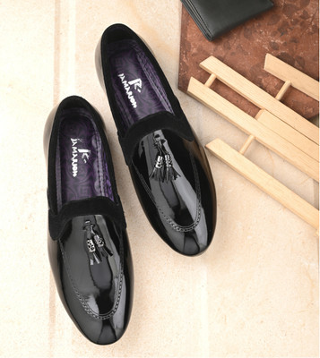 JAMARION Stylish Good Looking Casual suede Loafers Loafers For Men(Black , 6)