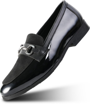 MONKSTORY Monkstory Tux Bit Slip-Ons - Black Casuals For Men(Black , 11)