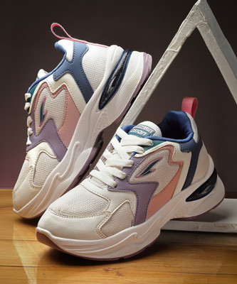 asian Casual Sneaker Shoes For Women | Stylish and Comfortable | AROMA-02 Sneakers For Women(Beige , 6)
