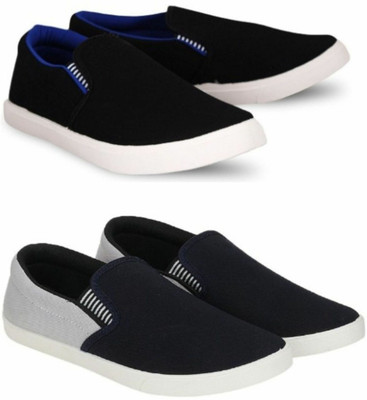 WELDONE 2 Pair Combo Trendy & Stylish Loafers For Men(Multicolor , 10)