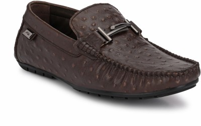 Hitz 7605-BROWN_OSTRICH Loafers For Men(Brown , 11)