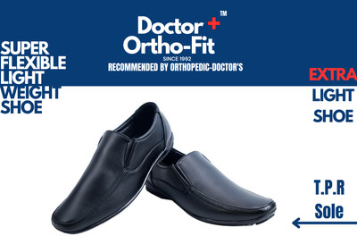 Orthofit 21006 Corporate Casuals For Men(Black , 7)