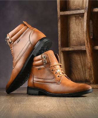 Vellinto Boots For Men(Beige , 8)