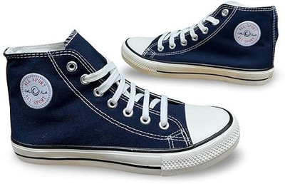 HOCKWOOD Streetsmart Casual Canvas sneakers Canvas Shoes For Men(Blue, White , 8)