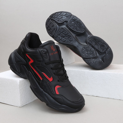 NEW LIMITS HAMMER Running, Training & Gym Running Shoes For Men(Black, Red , 9)