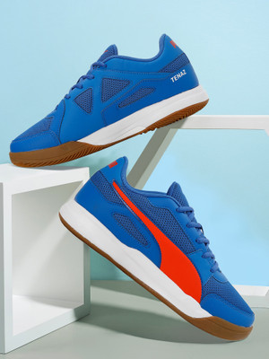 PUMA Puma Deuce Badminton Shoes For Men(Blue , 8)