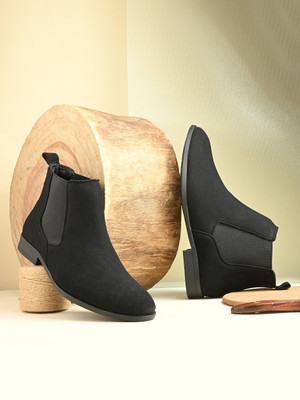 Roadster Boots For Men(Black , 9)