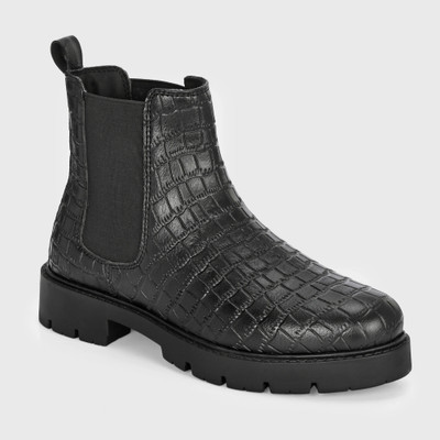 Roadster Stylish Textured Ankle Length Versatile Boots For Women(Black , 3)