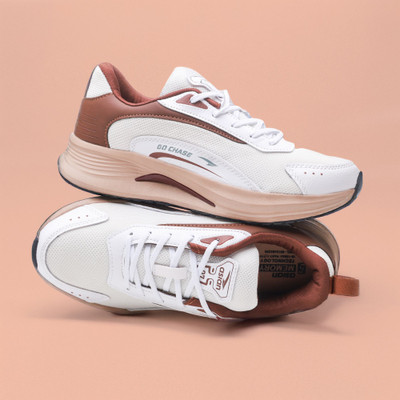 asian Civic-04 Men’s Training & Running Shoe | Lightweight Shoe with Arch Support Running Shoes For Men(Off White , 10)