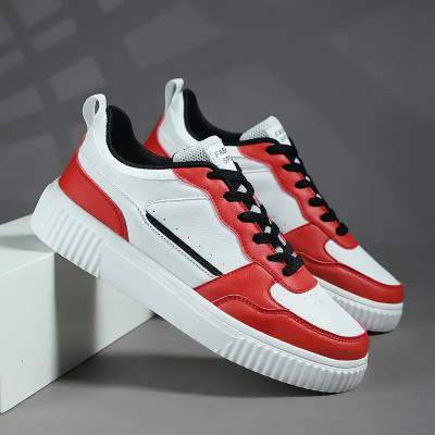 lejano Sneakers For Men(Red, Black, White , 8)