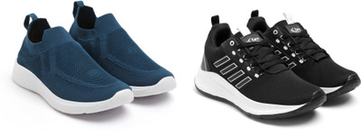 Face Stylish Sports Shoes for Men – Ideal for Running, Gym & Training Sneakers For Men(Black, Blue , 10)