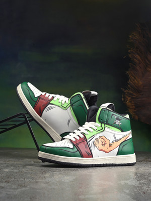 Afrojack Sneakers For Men(Green , 8)