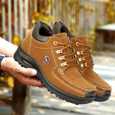 Oidoribo Hiking & Trekking Shoes For Men(Tan , 10)