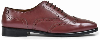 dumanera Ethan Brogues For Men(Burgundy , 10)