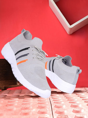 CLYMB Champ Lifestyle Casual Shoes for Men | Classic Rounded Toe, Soothing Insole Sneakers For Men(Grey , 7)