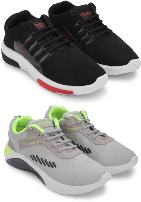 ELASA TY-RUNFREE BLACK NN_GREEY TOOFAN Outdoors For Men(Black , 7)