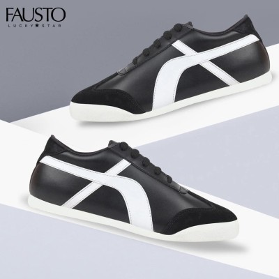 FAUSTO Modern Classic Trending Daily Outdoor Casual Fashion Outfit Lace Up Shoes Mojaris For Men(Multicolor)