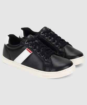 LEVI'S Men's Color-blocked Sneakers Sneakers For Men(Black , 10)