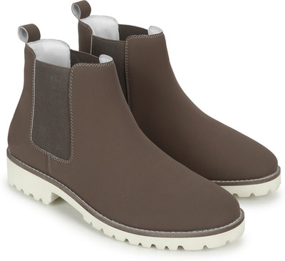 yoho YOHO Comfortable Boots for Women | Extra Cushioned Footbed | Ankle Boot Low Heel Boots For Women(Beige , 5)