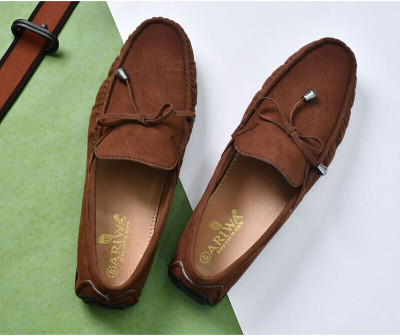 ARIWA Stylish Loafers Shoes For Men (Sabar Loafer ) Boat Shoes For Men(Brown , 10)