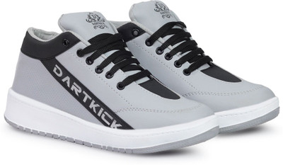 CROWN Versatile Casual Shoes for Men – Smart, Sleek & Comfortable Casuals For Men(Grey, Black , 9)
