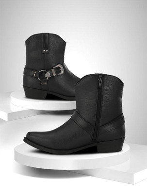 Delize High Ankle Chelsea Boots For Men(Black , 6)