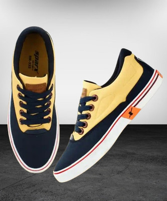 Sparx Sneakers For Men(Blue, Yellow , 7)