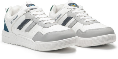 asian Casual Sneaker Shoes for Men | Soft Cushioned Insole || Cruzer-01 Sneakers For Men(White, Grey , 9)