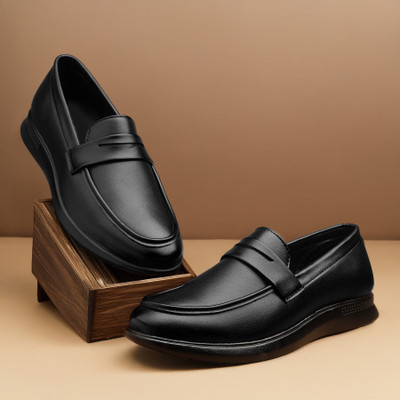 D Boots Rich Quality|Comfortable|Lightweight|Formal Shoe Slip On For Men(Black , 9)