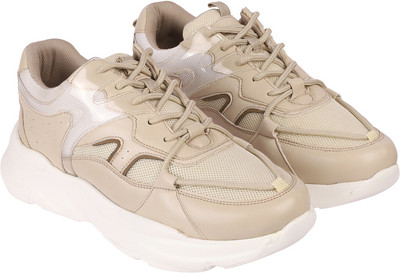 MOCHI Sneakers For Women(Beige , 3)